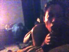 On the POV home XXX film, my hungry ebony lover is blowing my pecker off.